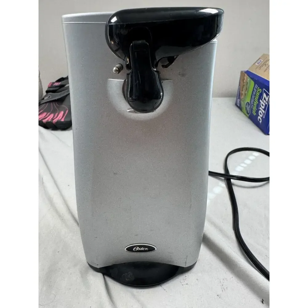 Oster Electric Can Opener Model CO-D6556 Black Silver Tested Working